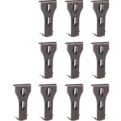 Clip de crochet de brique, crochets de suspension extérieurs pour brique de 60 à 70mm de hauteur, sans perçage, brique coulissante, 10 pièces 10 PCS