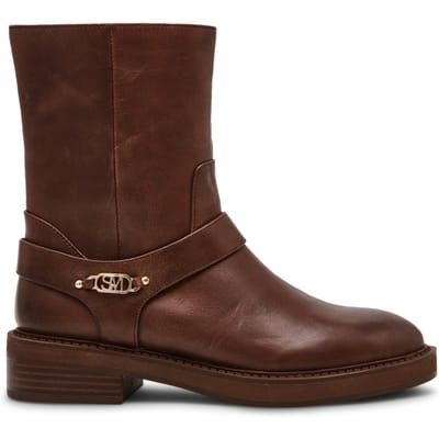 Steve Madden Loophole Booties Brown Leather Taglia: 36 | Stivali Outlet | Donna | Marrone