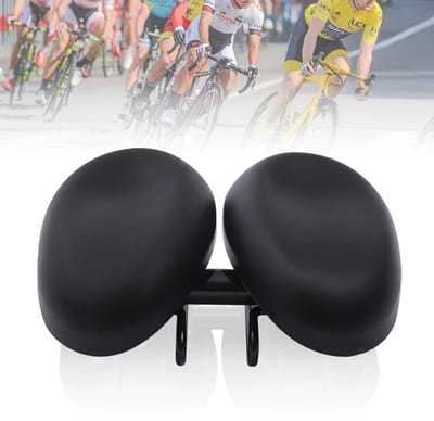 Dailygoods Verstelbare breedte Neusvrij fietszadel Comfortabel BMX-fietszadel Schokbestendig hol half ontwerp Road MTB-f
