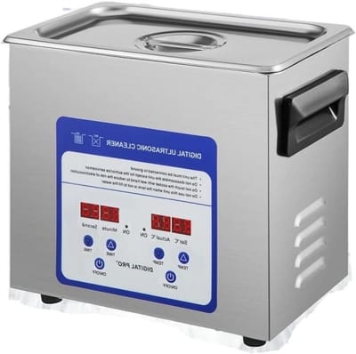 Ultrasoon reiniger - Draagbaar - Reinigingsapparaat voor Sieraden en Brillen - 316 RVS - Capaciteit 15L - Frequentie 40kHz - 220V - Zilver