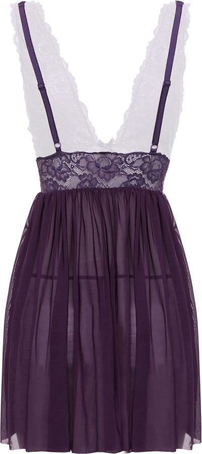 Christine le Duc - Babydoll en String - Lingerie Erotisch - Lieve - Paars