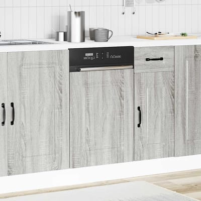 vidaXL - Vaatwaspaneel - Kalmar - 45x1,5x57 - cm - bewerkt - hout - grijs - sonoma