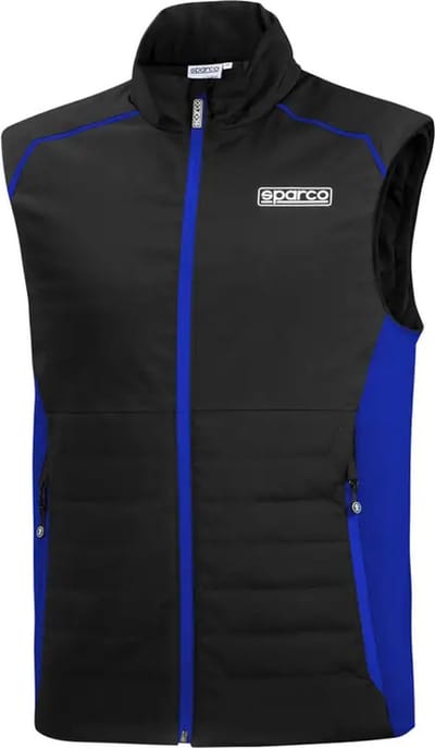 Sparco Vest Bodywarmer - Zwart — Blauw — XS