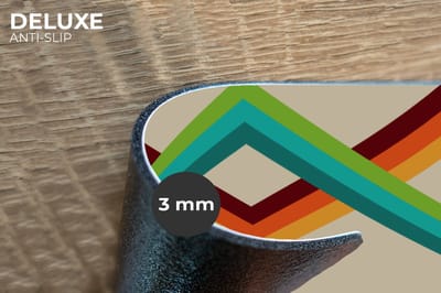 Placemats - 6 stuks - 45x30 cm - Placemat kunststof - Retro - Strepen - Design - Seventies - Borden onderleggers - Decoratie voor op tafel - Keuken tafeldecoratie accessoires - Vinyl onderlegger - Tafelversiering