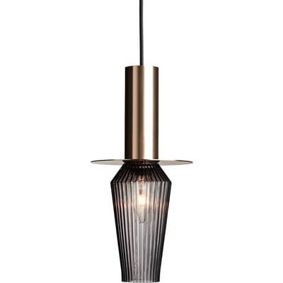 DESIGN BY US Harakiri hanglamp, goud/rookgrijs