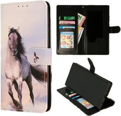 Cityhoesje - Bookcase hoesje - iPhone 12 Mini - incl. Pasjeshouder Paart