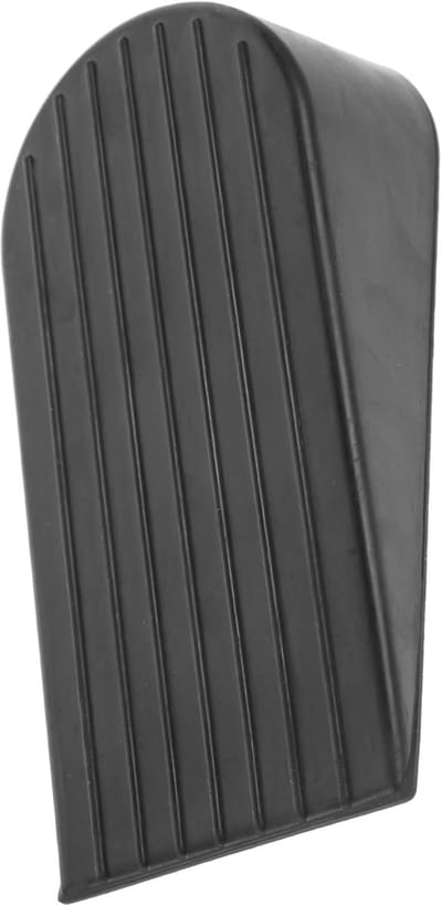 Deurstopper Rubber - Deurblokker Stopper - Deuren Open Houden - Niet-Glijdende Bodem - 16.5 cm - Zwart