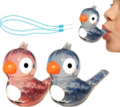 Vogelfluitje Muziekspeelgoed - Waterfluitje Geluidsmaker - Kindermuziek Maken - Realistische Vluchtgeluiden - 9 x 5 x 11 cm - Uniek