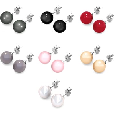 Oorbellen Box 7 Days Colourful Pearl - Oostenrijkse parel van zeer hoge kwaliteit
