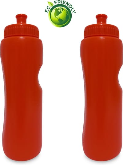 Drinkbus 2 x 1 Liter - Bidon kinderen/volwassenen - Drinkfles Oranje