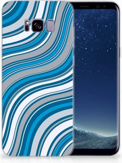 TPU Hoesje voor Samsung Galaxy S8 Plus TPU bumper Waves Blue