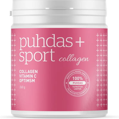 Collageen Poeder, Vitamine C & Opti MSM - Sport Collageen Poeder - gehydrolyseerd runder collageen, methylsulfonylmetaan (MSM), L-ascorbinezuur - Bevat geen lactose, gist of gluten - Bevat geen suiker, zout, soja of zoetstoffen