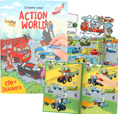 Depesche Create your Action World Stickerboek Educatieve boeken (spelletjes en raadsels)