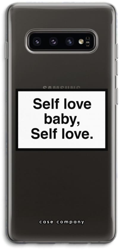 Case Company® - Hoesje geschikt voor Samsung Galaxy S10 4G hoesje - Self love - Soft Cover Telefoonhoesje - Bescherming aan alle Kanten en Schermrand