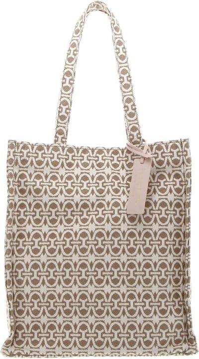 COCCINELLE Schoudertas Never Without Bag Monogra Handbag Jaquard Fabric Mul. Natur / Toast Veelkleurig