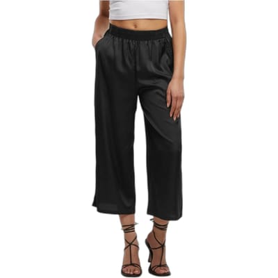 Urban Classics Dames Stoffen broek - zwart - S