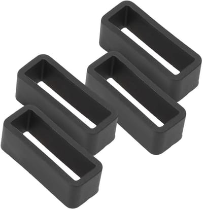 Veiligheidsgesp voor Horloge, 4 Stuks Vervangende Siliconen Armband met Gummiring voor 20mm Horloges, Ideaal voor SWATCH en Andere Merken