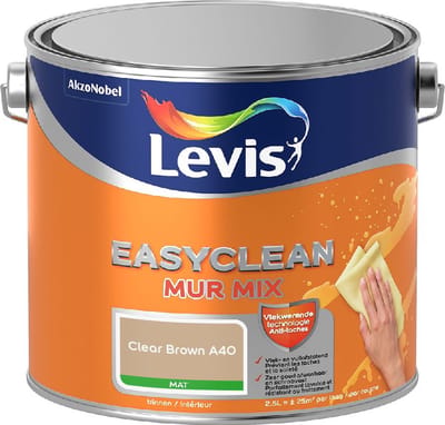 Levis - Easyclean Mur Mat Mix - Clear Brown A40 - Mengverf - 2,5 L