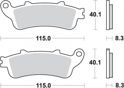 Plaquette de frein AP Racing pour Scooter Honda 400 FJS Silver Wing 2006 à 2008 AV Neuf