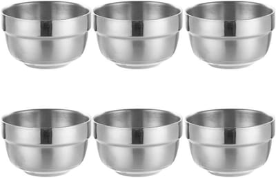 Roestvrijstalen bekers - Metalen mokken - Dranken serveren - Geïsoleerde dubbele wand - 6 stuks 80 ml - Zilver