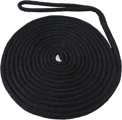 Aanleglijn Boot - Meertouw Kajak - Boot Beveiligen - Dubbel Gevlochten - 65 Meter - Blauw