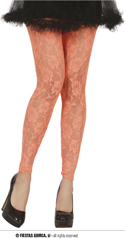 Fiestas Guirca - Oranje kanten voetloze panty - WK voetbal 2026 - WK voetbal versiering - WK voetbal outfit - Nederland WK