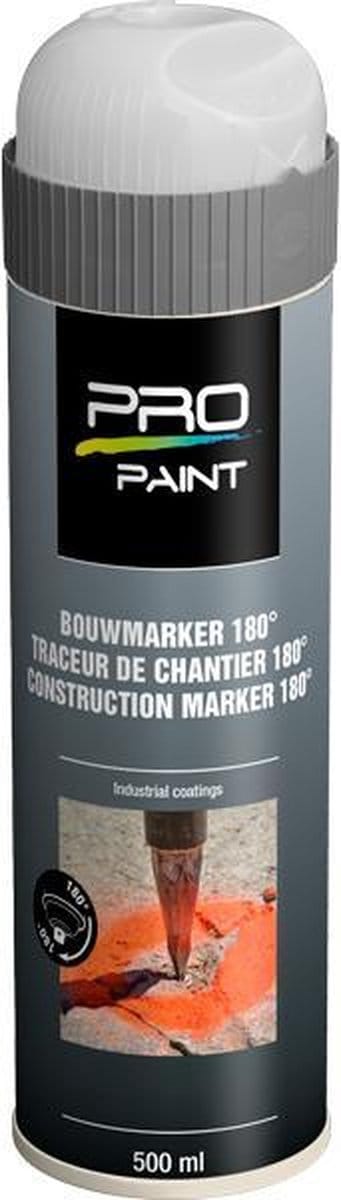 Pro-Paint Markeerspray Wit 500ml 180º