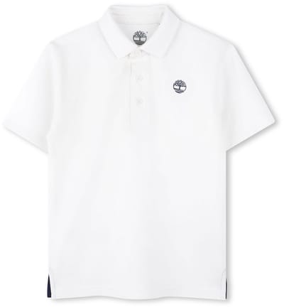 Timberland T60437 Korte Mouw Poloshirt Wit 5 Years Jongens