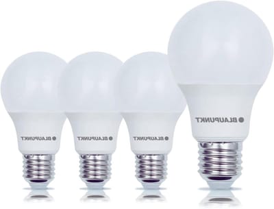 BLAUPUNKT LED Bulb E27 - Classic A60 - Room Lighting - 6W - vervanging van 48W - mat - warm wit 2700K - 570 lumen - Energy and Cost Saving Light - Klasse A+ - Pack van 4