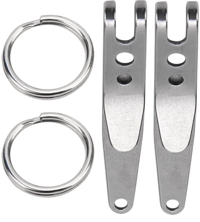 Dailygoods- Karabijnhaak Roestvrij Staal - Sleutelhanger - Riem Clip - Lichtgewicht - Outdoor Accessoire - Duurzaam en Flexibel - Ophangclip