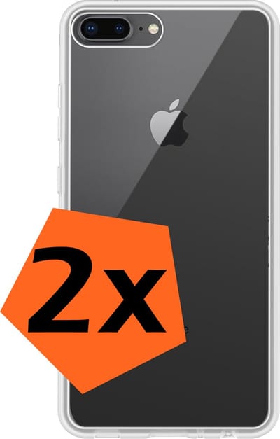 Hoes Geschikt voor iPhone 6 Hoesje Siliconen Back Cover Case - Hoesje Geschikt voor iPhone 6 Hoes Cover Hoesje - Transparant - 2 Stuks