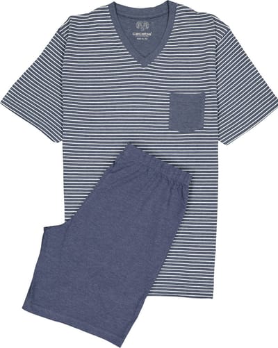 CECEBA LA Heren Shortama - Blauw/Wit