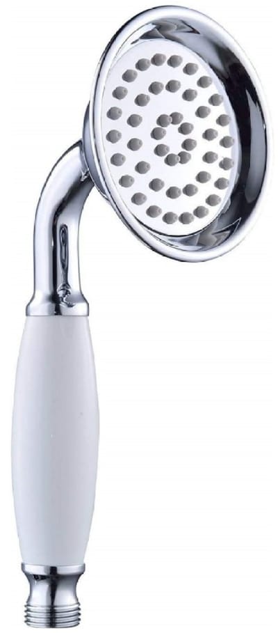 longziming -Retro handdouchekop - Klassiek Traditioneel Ontwerp -stijlvol & efficiënt - antieke vintage stijl voor retro badkamer - 1 stuk - Zilver