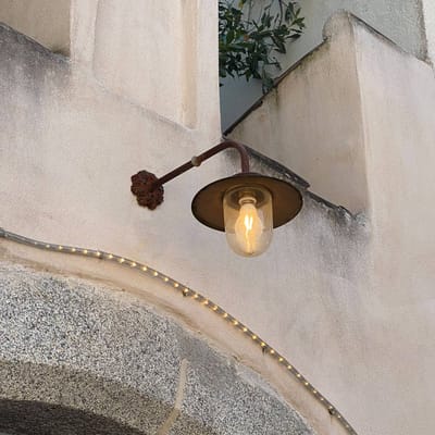 KS Verlichting Wandlamp - Roest - E27 - Industrieel - Gietijzer - Koper