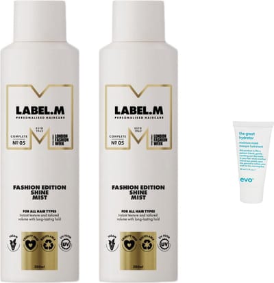 2 x Label M. Fashion Edition Shine Mist 200 ml + WILLEKEURIG Travel Size
