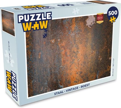 Puzzel Roest print - Vintage - Industrieel - Legpuzzel - Puzzel 500 stukjes