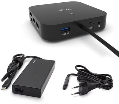 i-Tec - USB-C Dual Display Docking Station 65W