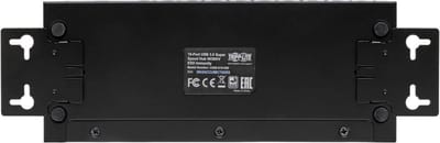 Eaton series 10-Port Industrial-Grade USB 3.0 SuperSpeed Hub - 20 kV ESD Immunity Iron Housing Mountable USB hub - 10 - USB 3.2 - Zwart