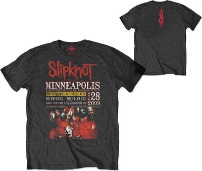 Slipknot - Minneapolis '09 Heren Tshirt - Eco - S - Zwart