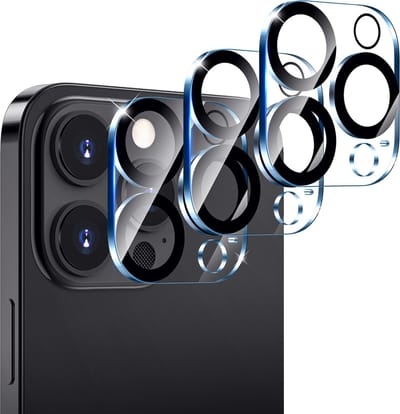 Camera Lens Protector voor iPhone 16 Pro/16 Pro Max [3 Pack] van MMOBIEL – Camera Lens Bescherming Gehard Glas, Hoesje Vriendelijk, Krasbestendig, Luchtbelvrij, Eenvoudig te Installeren - Doorzichtig