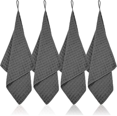 longziming -Mikrofaserdoeken - Reinigingsdoeken - Professionele Doekenset - Kleurcodering Voor Hygiëne - Zacht Microvezel Materiaal - Ideaal Voor Espressomachines En Keukens - 4 Stuks