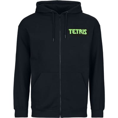 Tetris - Gaming Vest met capuchon - Block Party - S tot L - voor Mannen - zwart