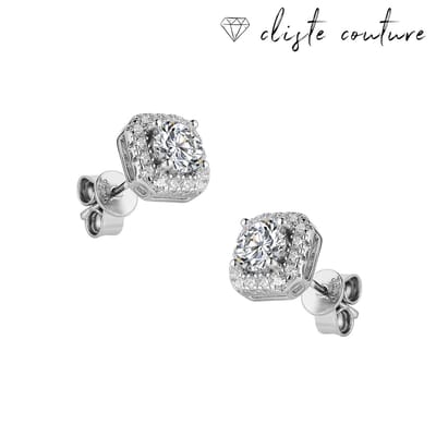 Cliste Couture - Moissanite Diamant 0.6 Karaat Zilveren Oorbellen Knopjes Dames - Heren - Zilver - Hypoallergeen Oorknopjes - Met Certificaat - Oorbellen Dames
