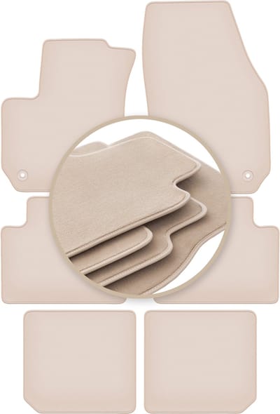 PREMIUM beige vloermatten voor: Opel Zafira B minivan 2005-2014