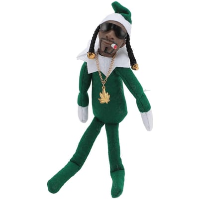 Kerstboom Pluche Hanger Kerst Pluche Figuur Speelgoed Kerst Huisdecoratie voor Kerstboom Deur Muur black
