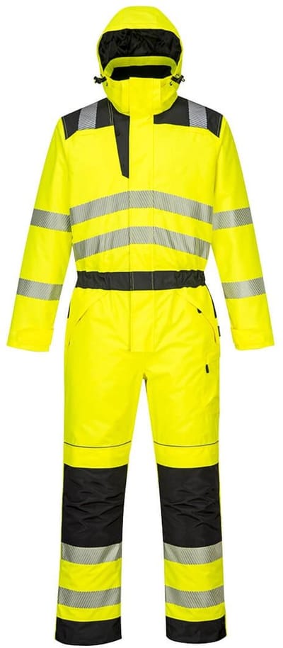 Portwest PW3 Hi-Vis Winteroverall PW352 - Geel/Zwart - L