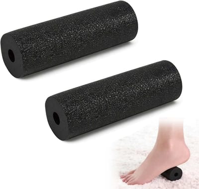 Set van 2 Kleine Fascia Rollen, 15 cm Mini Schuimrollen voor Kantoor of Gym, Ideaal voor Yoga, Rugpijn en Diepe Weefselmassage