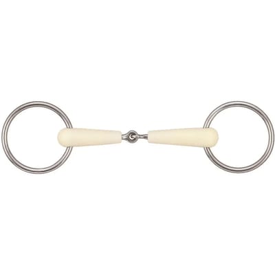 2 ring bit voor enkelgebroken afneembare paarden Soyo Happy mouth