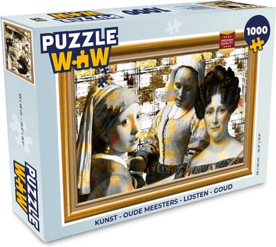 Puzzel Kunst - Oude meesters - Lijsten - Goud - Legpuzzel - Puzzel 1000 stukjes volwassenen
