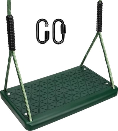 Schommelstoel - Schommelzitje Tuinstoel - Buiten spelen - Antislip rubber grip - 150 kg draagkracht - Groen